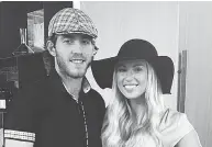  ?? FACEBOOK ?? Ottawa Senators player Mike Hoffman and his fiancée Monika Caryk, who is accused of online attacks.