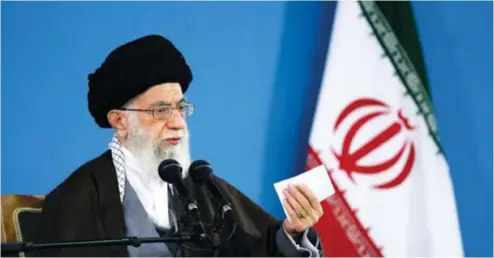  ??  ?? Le guide suprême iranien l’Ayatollah Ali Khamenei