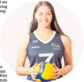  ?? ?? New Zealand Junior Women’s Volleyball team member Maude Rewha.