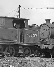  ?? COLOUR RAIL ?? A remarkably clean ‘G5’, No. 67322, shows off its elegant lines at an unrecorded location sometime in the late 1950s. Although No. 1759 will be initially outshopped in NER green, this scene gives an idea of what the new-build 0-4-4T will look like when complete, in or around 2022.