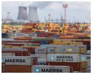  ?? FOTO JORIS HERREGODS ?? De komende zes weken stoppen rederijen Maersk en MSC niet in de Antwerpse haven.