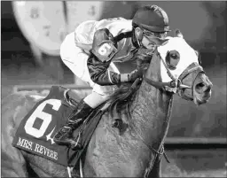  ?? COADY PHOTOGRAPH­Y ?? Princess Warrior’s victory in the Mrs. Revere at Churchill came after she was taken off Lasix and switched surfaces.