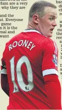  ??  ?? HAPPY HUNTING GROUND: Rooney is prolific at Upton Park