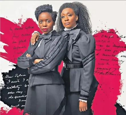  ?? ?? Mother knows best: from left, Sharon Rose is the lead and Beverley Knight plays Emmeline, in Sylvia, by Kate Prince, below