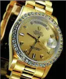  ??  ?? Sign of the times: Rolexes priced up to £50,000 are in hot demand