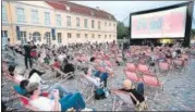  ??  ?? People attend a film screening in Berlin, Germany.