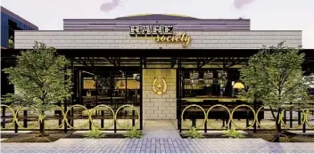  ?? RARE SOCIETY ?? An artist’s rendering of Rare Society, a retro steakhouse that will open in the spring in Solana Beach.