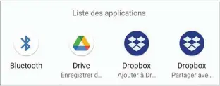  ??  ?? Installez les applicatio­ns cloud afin de multiplier les options de partage.