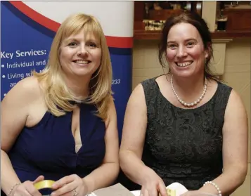  ??  ?? Elsie Ryan and Jennie Hudson at the ‘Wear the Dress for MS’ event at the Grand Hotel, Wicklow.