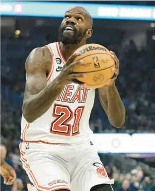  ?? AARON GASH/AP ?? Less than a week after being unloaded by the Heat, center Dewayne Dedmon is joining the NBA Eastern Conference rival 76ers.
