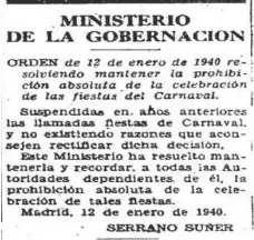  ??  ?? El carnaval cuando el “se prohibe todo” de la autoridad.