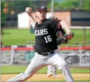  ?? AUSTIN HERTZOG - DIGITAL FIRST MEDIA ?? Boyertown’s Andrew Bauer delivers to the plate against Pennsbury on May 25.