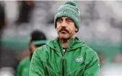  ?? Al Bello/TNS ?? Jets coach Robert Saleh expects Aaron Rodgers be a full go for the April 15 start of the offseason program.