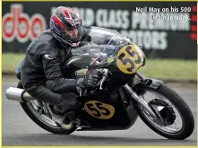  ??  ?? Neil May on his 500 Molnar Manx.