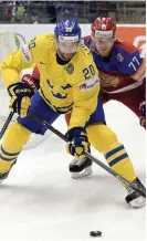 ??  ?? KLEV FRAM. Joel Lundqvist lämnade VM som kapten för Tre Kronor.
