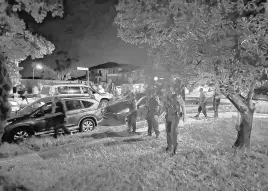  ?? REUTERS ?? Police work April 15 at the scene following a stabbing at Christ The Good Shepherd Church in the suburb of Wakeley in Sydney, Australia.