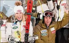  ?? Gabriele Facciotti / Associated Press ?? Mikaela Shiffrin is splitting with coach Mike Day, right, less than a month after breaking the women’s World Cup wins record.