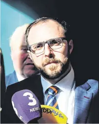  ??  ?? Opposites: Micheál Martin needs to differenti­ate Fianna Fáil from Fine Gael to win