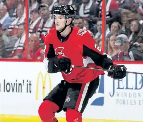  ?? JANA CHYTILOVA/GETTY IMAGES ?? Ottawa rookie Logan Brown will suit up for his second NHL game on Thursday as the Senators host the New Jersey Devils.