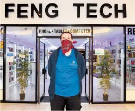  ??  ?? Michael Bell, store manager of Feng Tech. Ref:133470-4