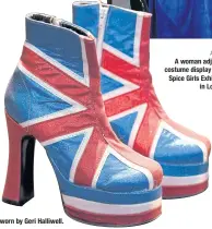  ??  ?? Footware worn by Geri Halliwell.