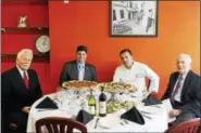  ?? CONTRIBUTE­D PHOTO ?? Fino’s Restaurant & Pizzeria held a grand opening at 670 Newfield St. in Middletown on Feb. 15. Middletown Small Business Developmen­t Counselor Paul Dodge, Middletown Mayor Dan Drew, co-owner Fico Cecunjanin and Middlesex County Chamber of Commerce...