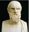 ??  ?? Eschilo di Eleusi (525-456 a. C.) fu l’iniziatore della tragedia greca, primo poeta tragico di cui siano pervenute opere integrali