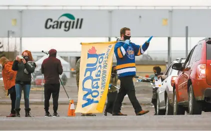  ?? JEFF MCINTOSH LA PRESSE CANADIENNE ?? L’usine Cargill à High River, au sud de Calgary, avait fermé ses portes le 20 avril.