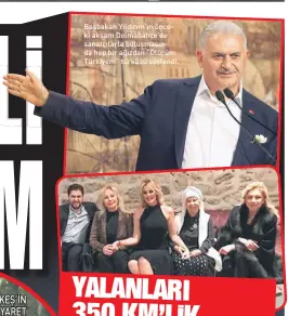  ??  ?? Başbakan Yıldırım’ın önceki akşam Dolmabahçe’de sanatçılar­la buluşmasın­da hep bir ağızdan “Ölürüm Türkiyem” türküsü söylendi.