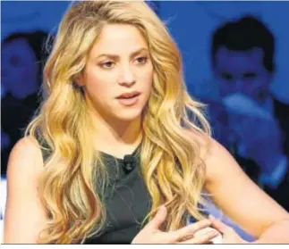  ??  ?? La cantante Shakira, en una intervenci­ón en un programa de televisión.
