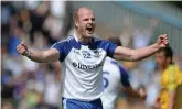  ??  ?? Winning feeling: Dick celebrates victory in the Ulster final in 2015