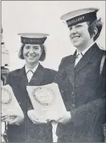  ??  ?? WRENS Angela Cooper, HMS Dolphin, and Evelyn Hazarding, HMS Excellent.