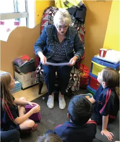  ??  ?? ABOVE / Heather teaching at Rangiora Borough School and Heather with her granddaugh­ter Annabel Day.