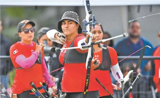  ?? MEXSPORT ?? Alejandra Valencia, en un evento realizado este año en Monterrey.