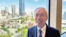  ?? YURI KAGEYAMA/AP ?? Mori Building Co. CEO Shingo Tsuji speaks with The Associated Press in Tokyo on Sept. 27. Mori Building is completing two big projects including Toranomon Hills Station Tower, which opens Friday.