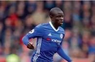  ?? Reuters ?? Chelsea midfielder N’Golo Kante won the Football Writers’ Associatio­n (FWA) Player of the Year award. —