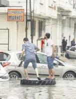  ??  ?? A view of a flooded street in Istanbul’s Esenyurt district, Turkey, June 23, 2020.