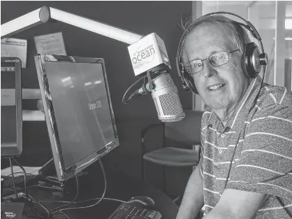  ?? DAVE STEWART/THE GUARDIAN ?? Radio news and sportscast­er Dave Holland will celebrate 50 years on the air today on Ocean 100. The native of Toronto, Ont., started on Sept. 29, 1969, at CKMR in Newcastle, N.B., before moving to P.E.I. in 1972 and joining CFCY.