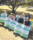  ??  ?? Residents protest in Southport.