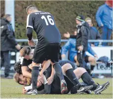  ?? FOTO: PR ?? Die Spieler des SV Kehlen freuen sich über den Siegtreffe­r.