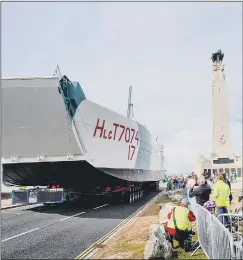  ??  ?? IMPRESSIVE
The LCT 7074 arriving in Southsea.