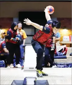  ??  ?? Marcos Chang of PBA One is the new leader for both the Individual High Game and Individual High Series.