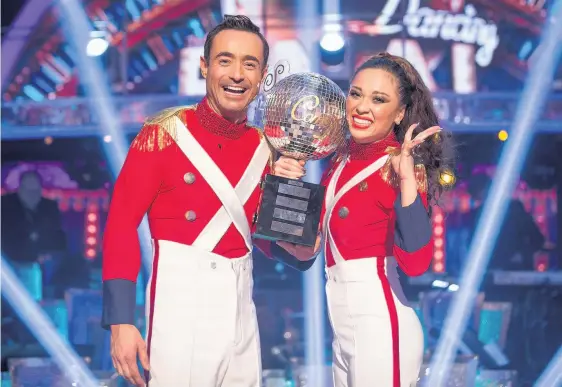  ?? GUY LEVY/BBC ?? Strictly Come Dancing winner Joe McFadden and partner Katya Jones during the final of the BBC1 show