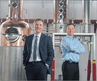  ??  ?? SPREADING THEIR WINGS: Ian McDougall, left, and Liam Hughes have expanded their portfolio beyond gin.