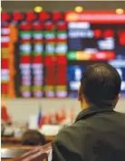  ?? AFP ?? THE Philippine Stock Exchange has slumped since its January peak.