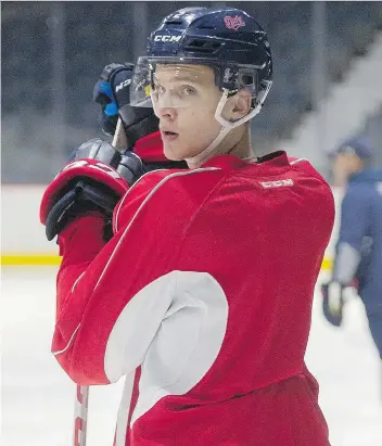  ?? MICHAEL BELL ?? Russian defenceman Egor Zamula is adjusting quickly to life with the Pats and has a “good future” ahead of him with the Memorial Cup hosts, says head coach/GM John Paddock.