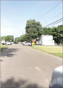  ?? Bill McLoud • Times-Herald ?? The Forrest City Police Department responded to gunfire call this morning on Bufford and Cherry Streets. Officers arrived and collected several bullet casings. No injuries were reported as of press time.