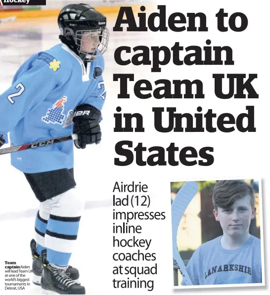  ??  ?? Team captain Aiden will lead Team UK at one of the world’s biggest tournament­s in Detroit, USA