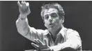  ?? ?? Daniel Barenboim durante un ensayo, en Fráncfort, en 1988.