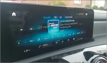  ??  ?? The A-Class infotainme­nt system is compatible with Android Auto and Apple Car-Play and features Bluetooth connectivi­ty.